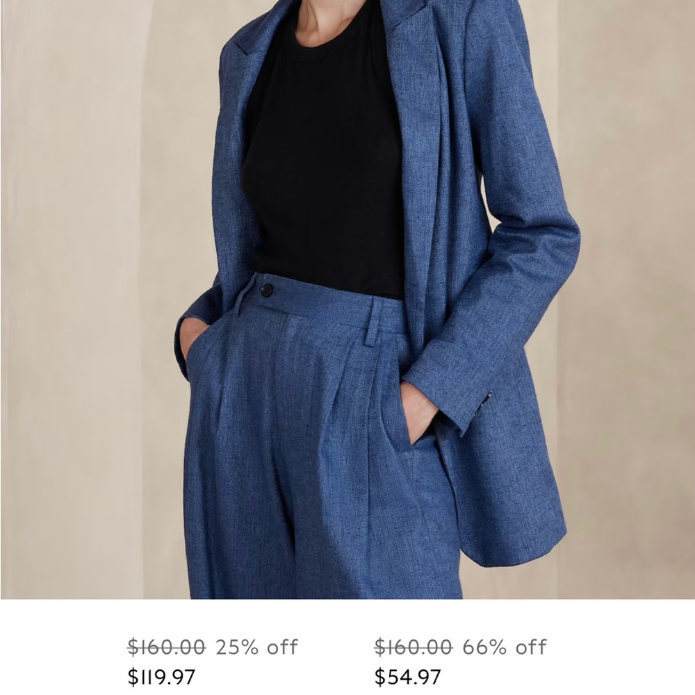 Banana Republic Herring Blue Suit